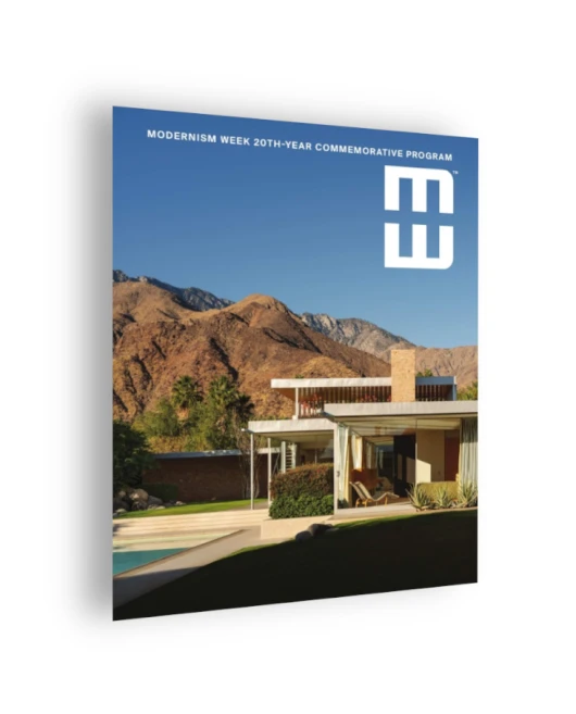 Cover of the Modernism Week February 2025 event printed program